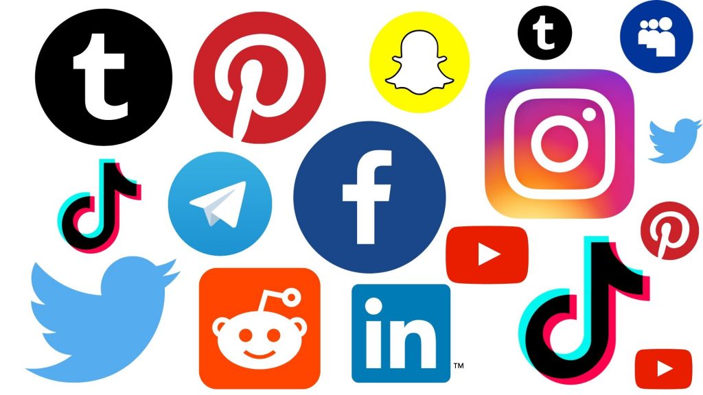 social media platform icons