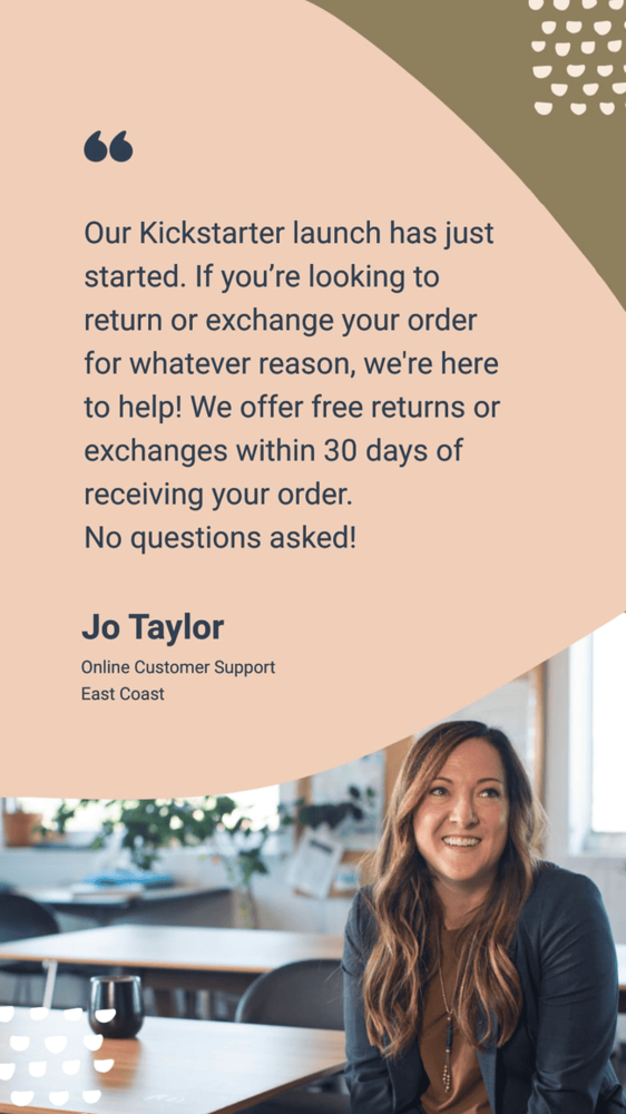 answering customers questions on instagram story