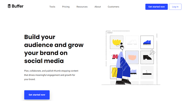 Buffer instagram scheduling tool signup page