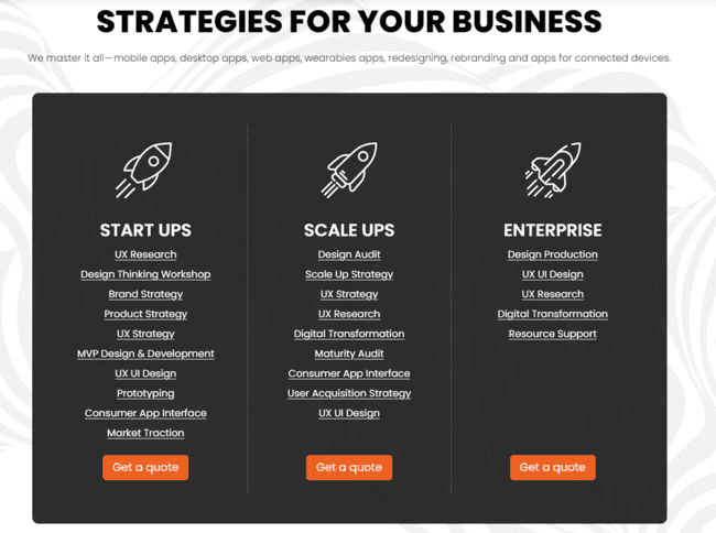 Contagion being upfront about their expertise to build customer trust