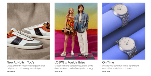 Holt Renfrew website