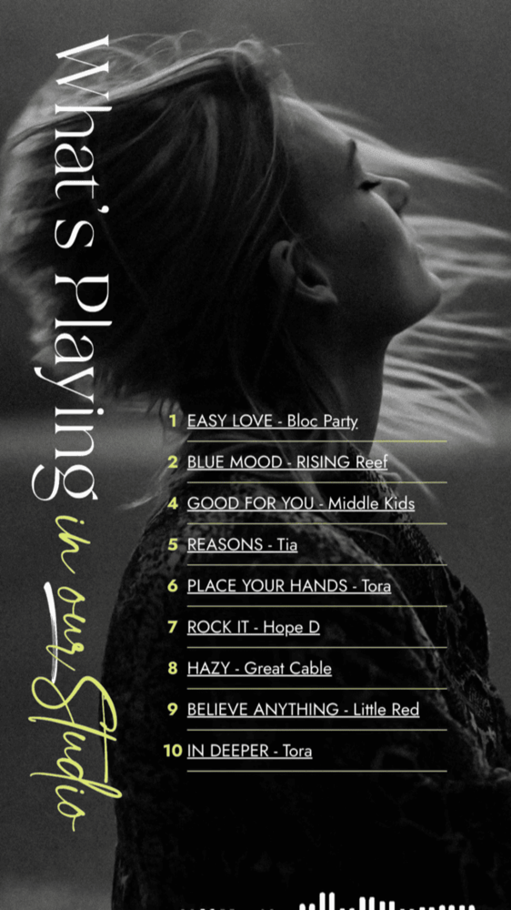 share your office playlist on Instagram story