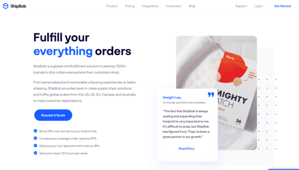 shipbob homepage