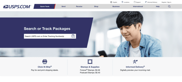 usps homepage