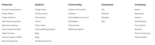 webinar landing page footer