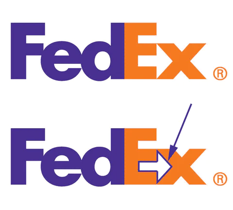 fedex logo with hidden arrow