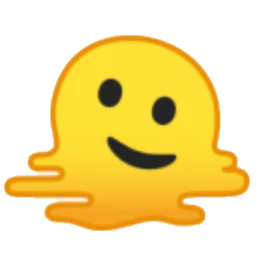 melting face emoji